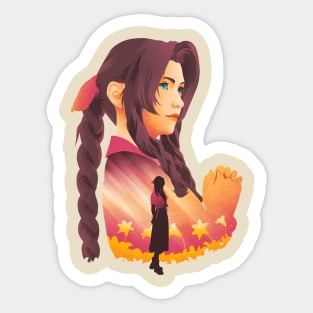 Aerith's flower Sticker